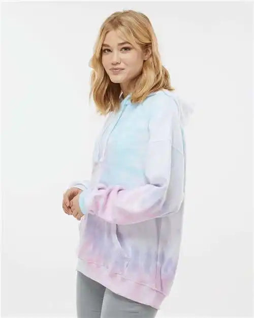 Colortone 8600c Tie-dyed Cloud Fleece Hooded Sweatshirt - 8600 - Unicorn