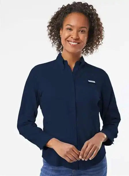 Columbia 212465 Women’s Pfg Tamiami™ Ii Shirt - Collegiate Navy