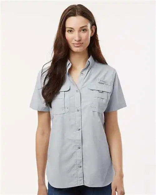 Columbia 212473 Women’s Pfg Bahama™ Short Sleeve Shirt - Cool Grey