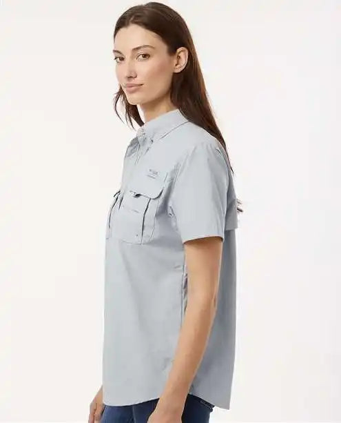 Columbia 212473 Women’s Pfg Bahama™ Short Sleeve Shirt - Cool Grey