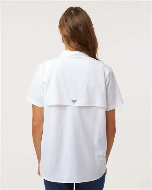 Columbia 212473 Women’s Pfg Bahama™ Short Sleeve Shirt - White