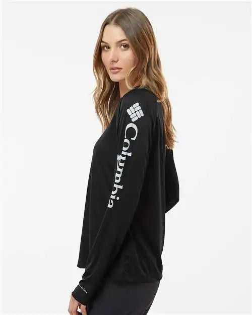 Columbia 212485 Women’s Pfg Tidal Tee™ Ii Long Sleeve - Black Cirrus Grey