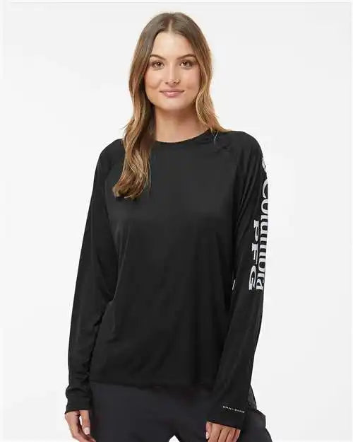 Columbia 212485 Women’s Pfg Tidal Tee™ Ii Long Sleeve - Black Cirrus Grey