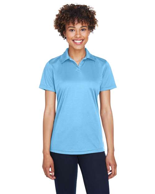 Columbia Blue Women's Cool & Dry Sport Performance Interlock Polo - 8425L