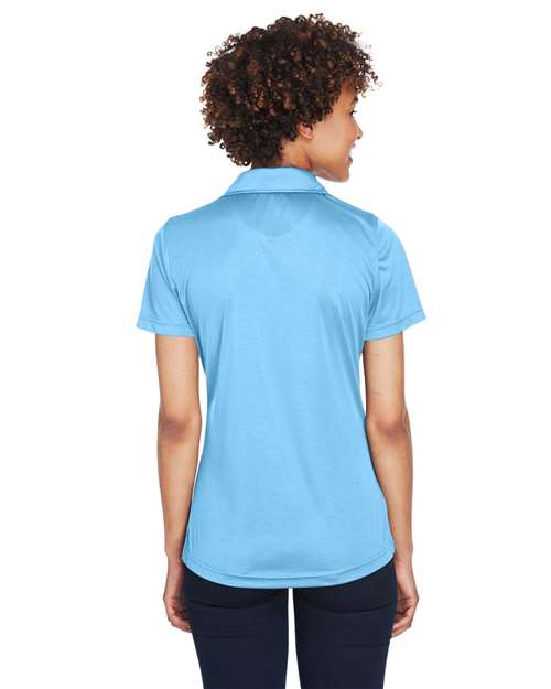 Columbia Blue Women's Cool & Dry Sport Performance Interlock Polo - 8425L