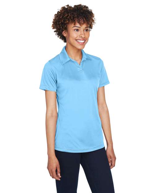 Columbia Blue Women's Cool & Dry Sport Performance Interlock Polo - 8425L