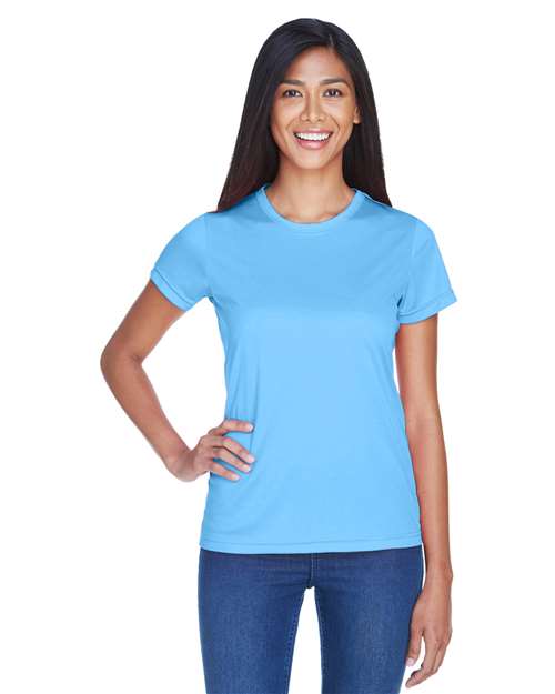 Columbia Blue Women's Cool & Dry Sport Performance Interlock T-shirt - 8420L