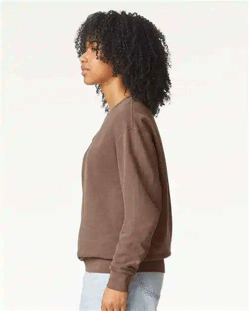 Comfort Colors 1466c Garment-dyed Lightweight Fleece Crewneck Sweatshirt - 1466 - Espresso