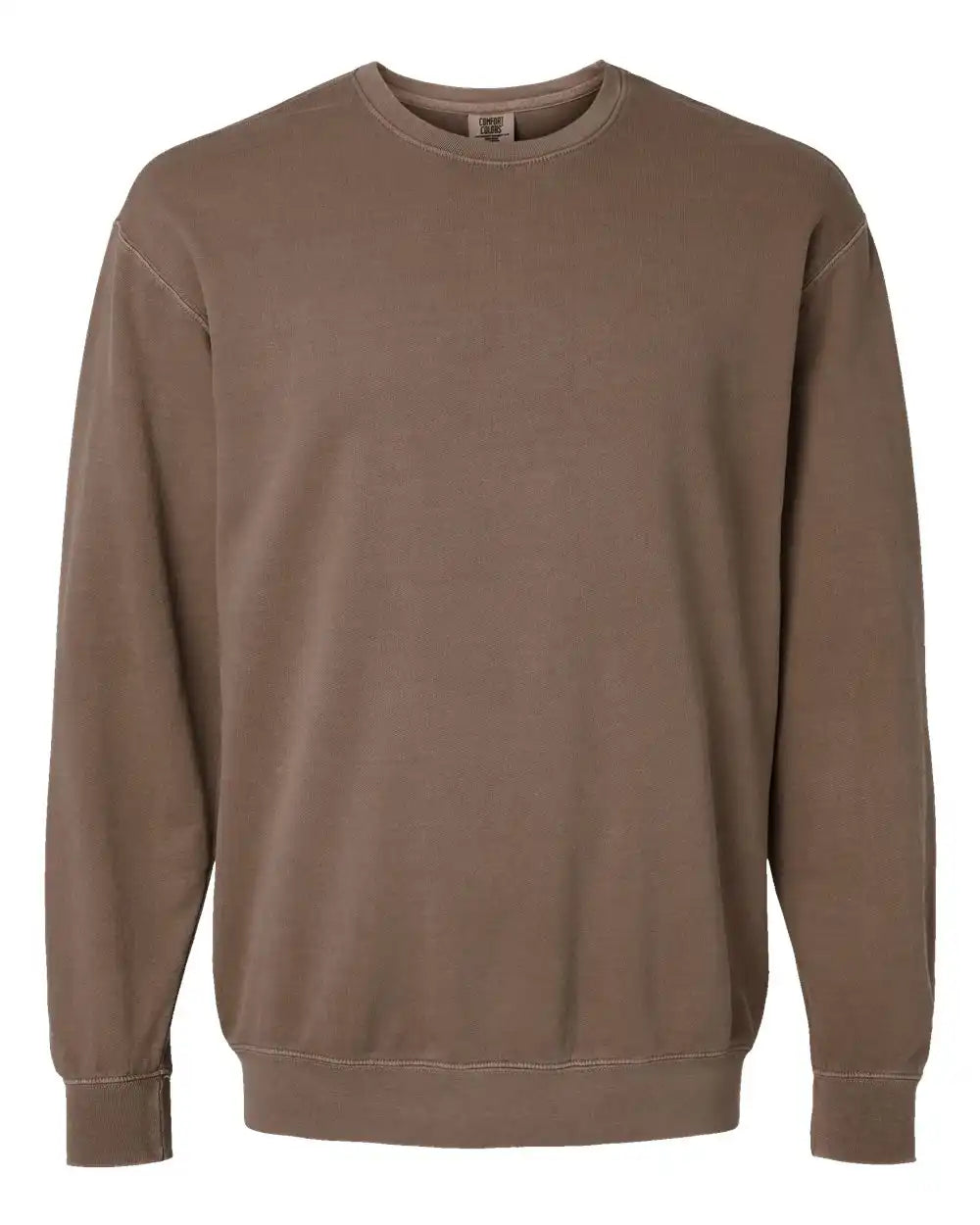 Comfort Colors 1466c Garment-dyed Lightweight Fleece Crewneck Sweatshirt - 1466 - Espresso - s