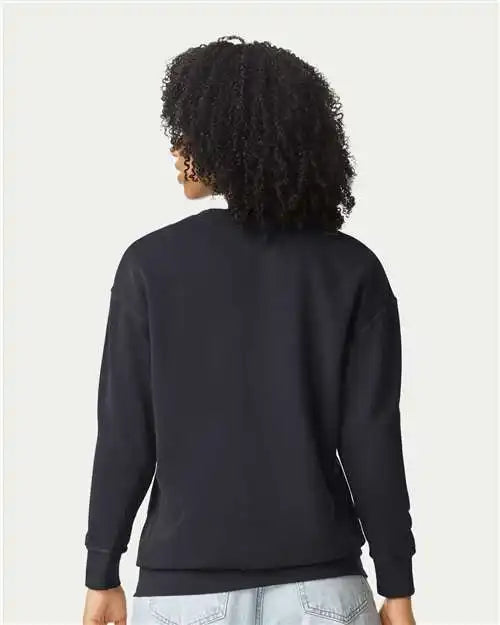 Comfort Colors 1466c Garment-dyed Lightweight Fleece Crewneck Sweatshirt - 1466 - Black