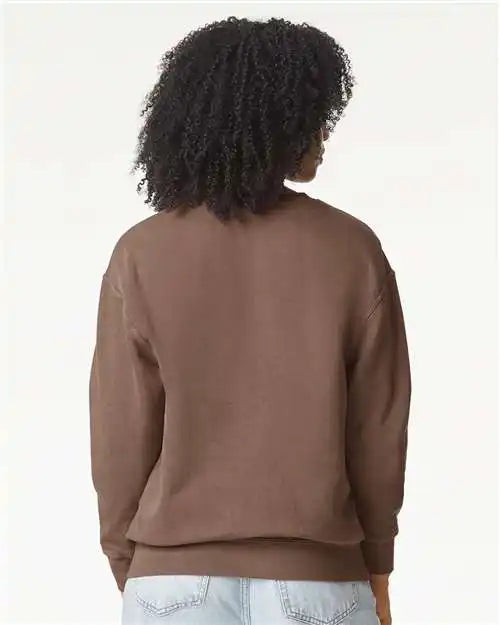 Comfort Colors 1466c Garment-dyed Lightweight Fleece Crewneck Sweatshirt - 1466 - Espresso