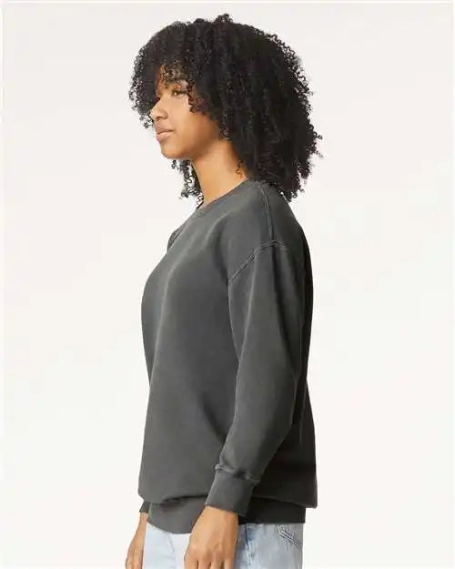 Comfort Colors 1466c Garment-dyed Lightweight Fleece Crewneck Sweatshirt - 1466 - Pepper