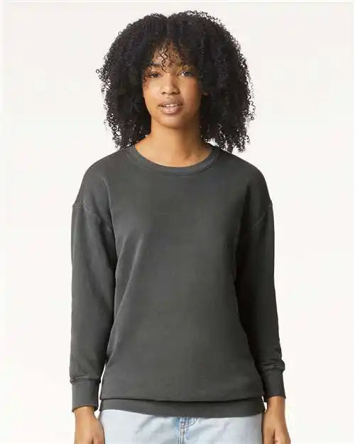 Comfort Colors 1466c Garment-dyed Lightweight Fleece Crewneck Sweatshirt - 1466 - Pepper