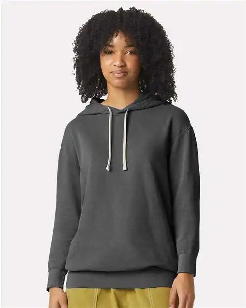 Comfort Colors 1467c Garment-dyed Lightweight Fleece Hooded Sweatshirt - 1467 - Pepper