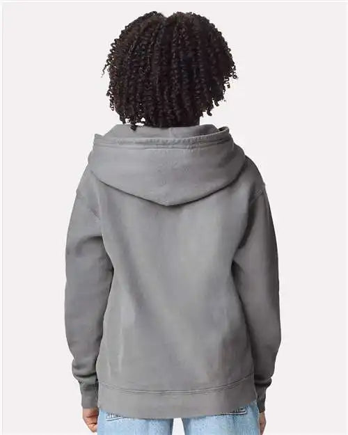 Comfort Colors 1467y Garment-dyed Youth Lightweight Fleece Hooded Sweatshirt - Grey