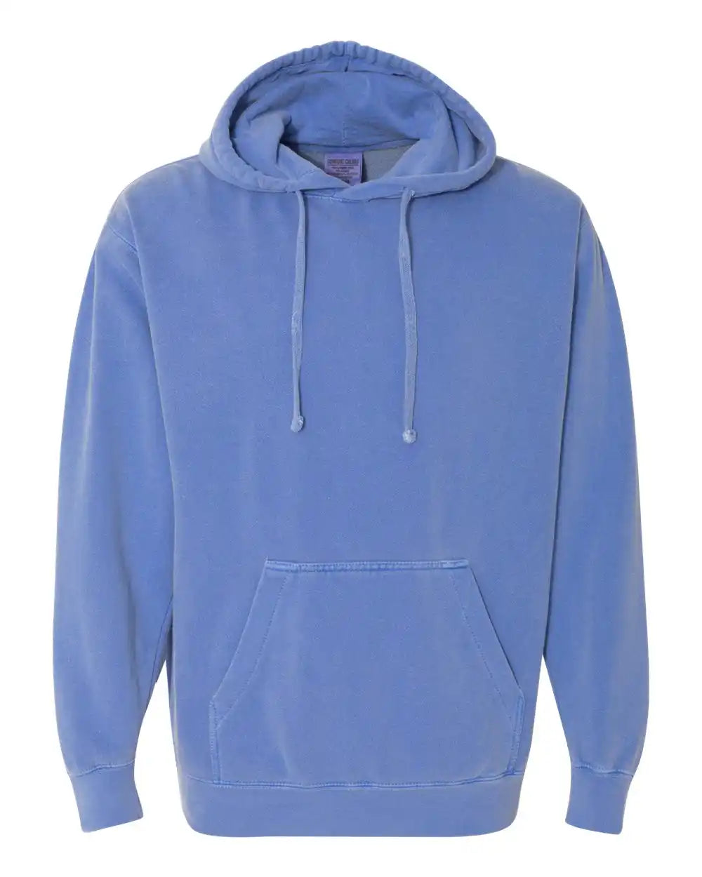 Comfort Colors 1567 Garment-dyed Hooded Sweatshirt - Flo Blue - s