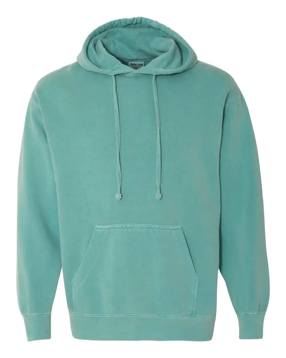 Comfort Colors 1567 Garment-dyed Hooded Sweatshirt - Seafoam - s