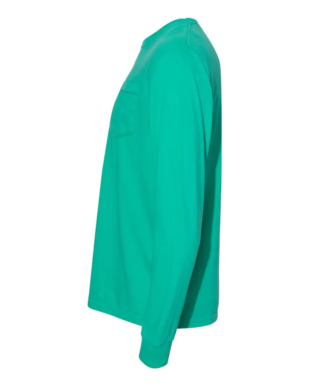 Comfort Colors 4410 Garment-dyed Heavyweight Long Sleeve Pocket T-shirt - Island Green