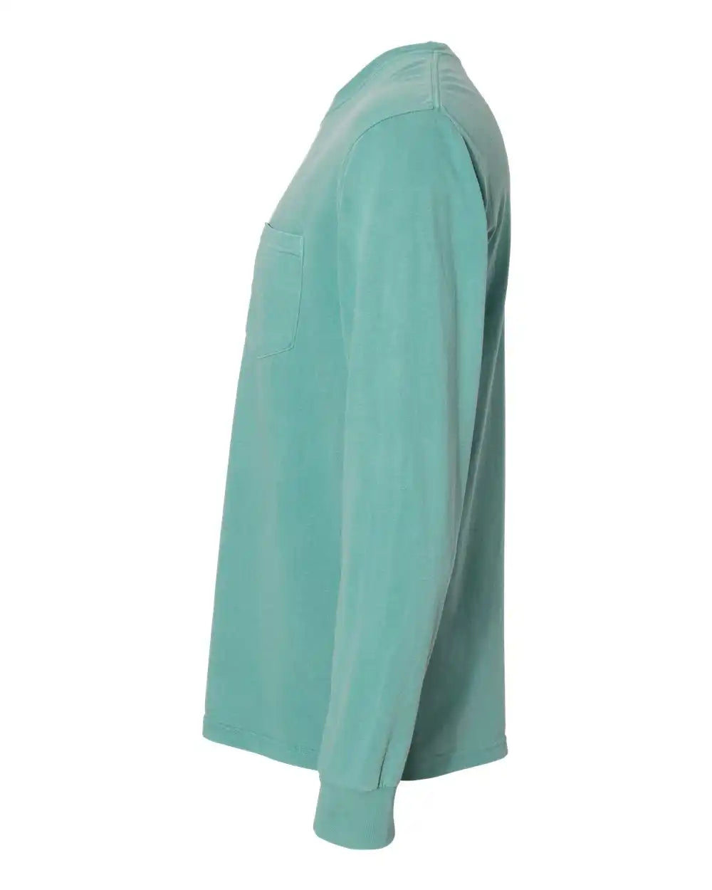 Comfort Colors 4410 Garment-dyed Heavyweight Long Sleeve Pocket T-shirt - Seafoam