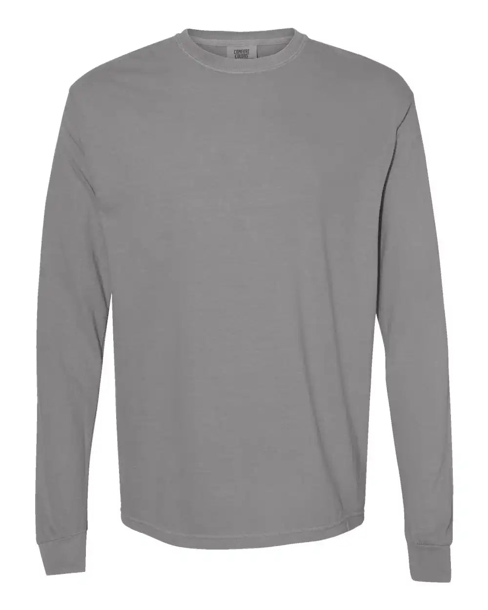 Comfort Colors 6014 Garment-dyed Heavyweight Long Sleeve T-shirt - Grey - s