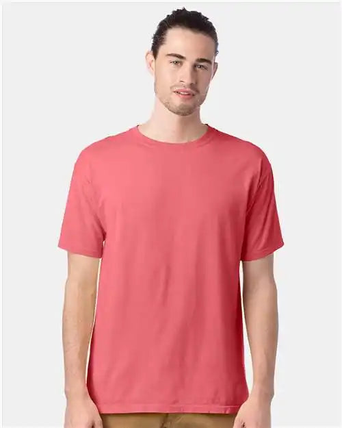 Comfortwash by Hanes Gdh100 Garment-dyed T-shirt - Coral Craze