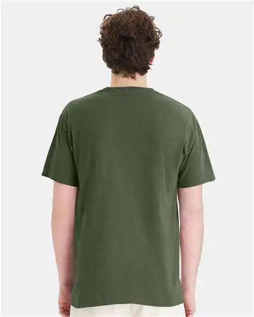 Comfortwash by Hanes Gdh150 Garment-dyed Pocket T-shirt - Moss