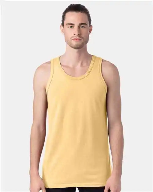Comfortwash by Hanes Gdh300 Garment-dyed Unisex Tank Top - Summer Squash Yellow
