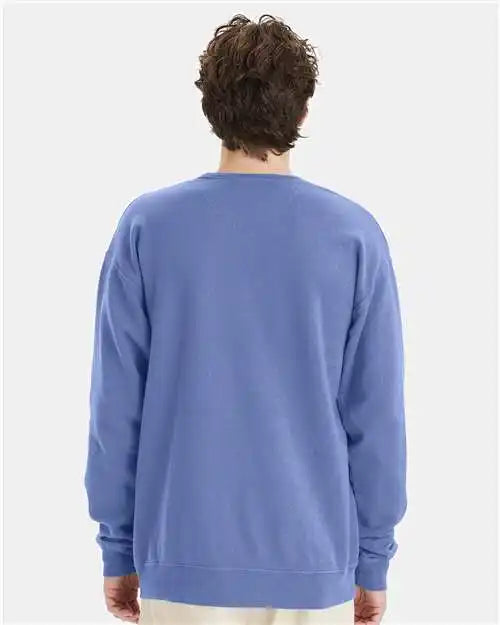 Comfortwash by Hanes Gdh400 Garment-dyed Crewneck Sweatshirt - Frontier Blue