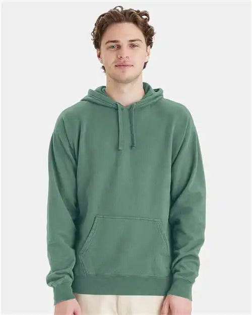 Comfortwash by Hanes Gdh450 Garment-dyed Hooded Sweatshirt - Cypress Green