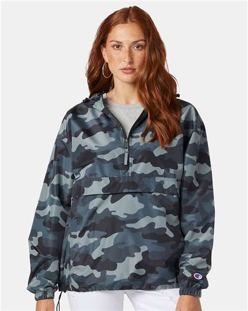 Concrete Camo Packable Anorak Jacket - CO200