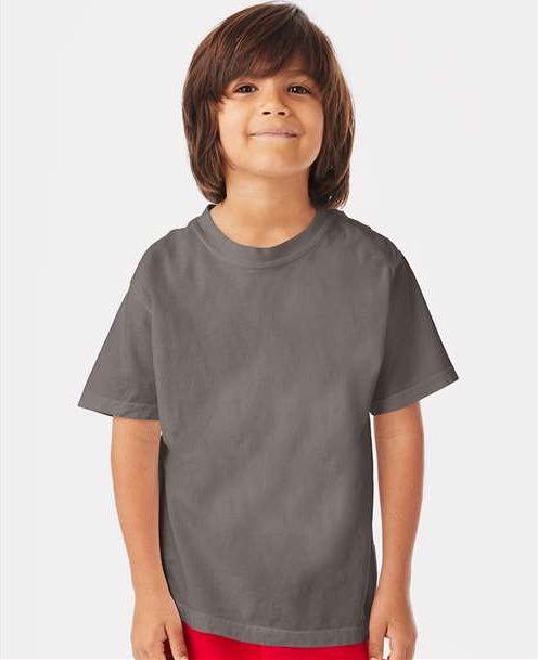 Concrete Grey Garment-Dyed Youth T-Shirt - GDH175