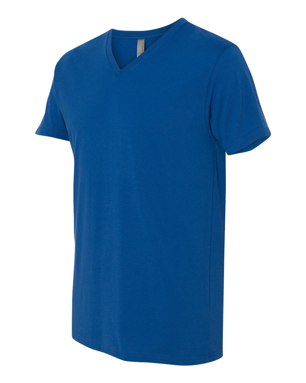 Cool Blue Sueded V-Neck T-Shirt - 6440