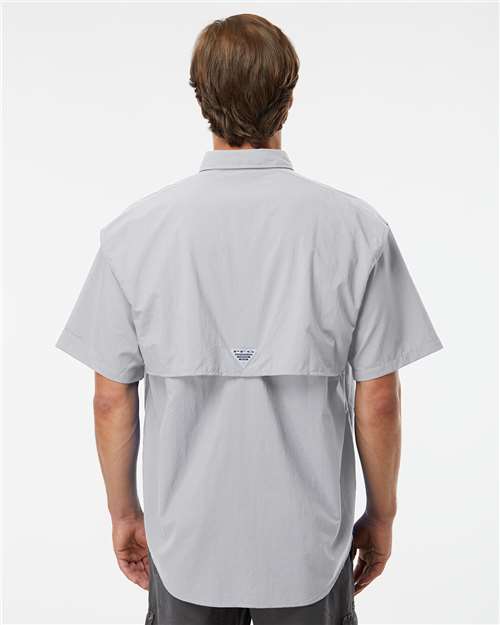 Cool Grey PFG Bahama™ II Short Sleeve Shirt - 212464