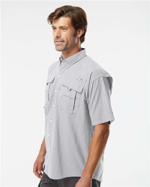 Cool Grey PFG Bahama™ II Short Sleeve Shirt - 212464
