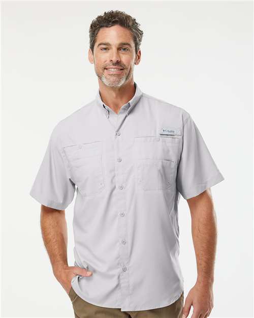 Cool Grey PFG Tamiami™ II Short Sleeve Shirt - 128705