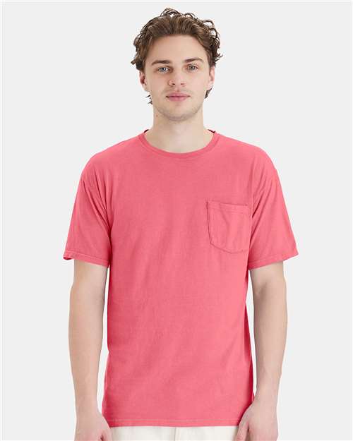 Coral Craze Garment-Dyed Pocket T-Shirt - GDH150