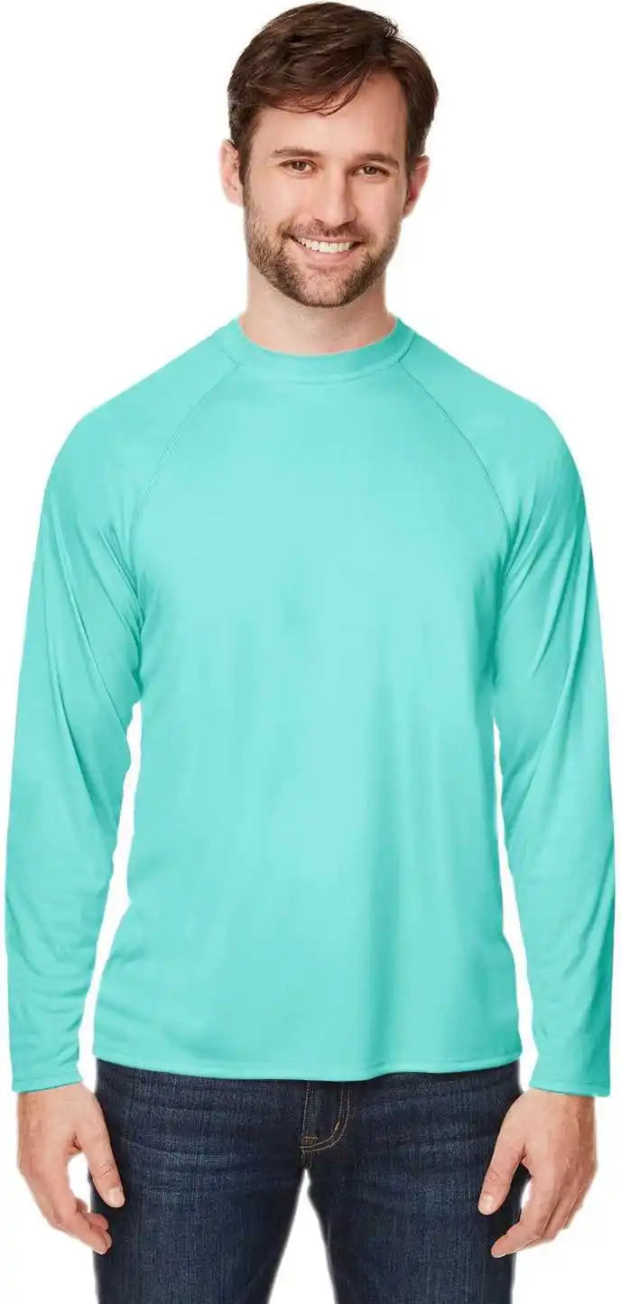 Core365 Ce110 Unisex Ultra Uvp Marina Raglan T-shirt - Sea Glass