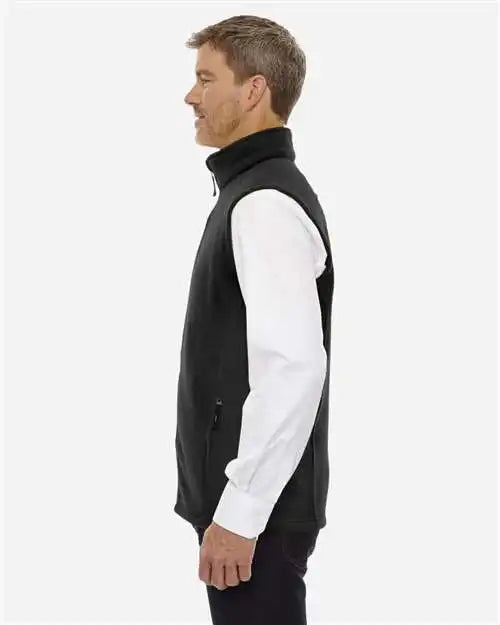 Core365 88191t Men’s Tall Journey Fleece Vest - Black