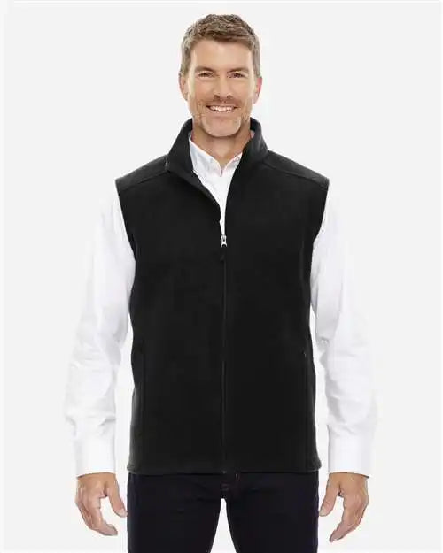 Core365 88191t Men’s Tall Journey Fleece Vest - Black