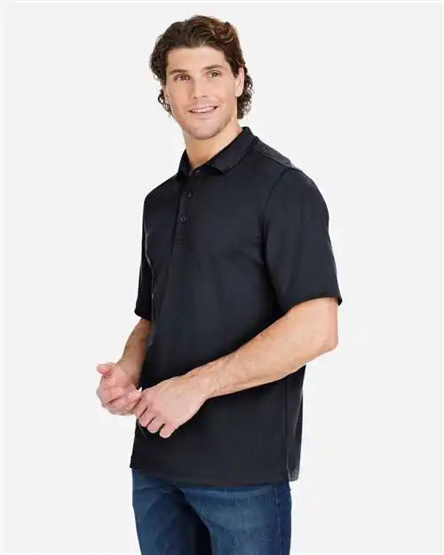 Core365 Ce104 Men’s Market Snag Protect Mesh Polo - Black