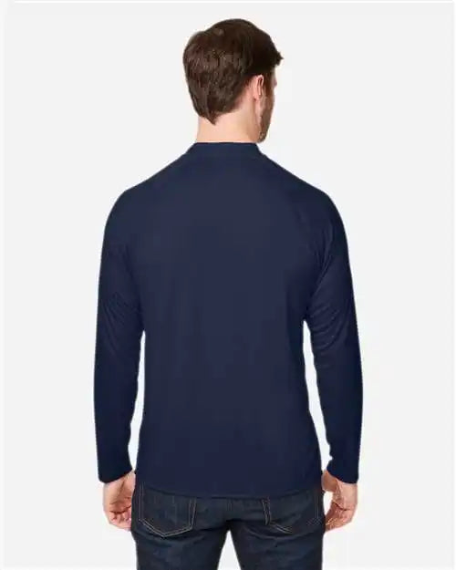 Core365 Ce110 Unisex Ultra Uvp™ Marina Raglan Long Sleeve T-shirt - Classic Navy
