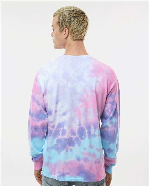 Cotton Candy Tie-Dyed Long Sleeve T-Shirt - 2000