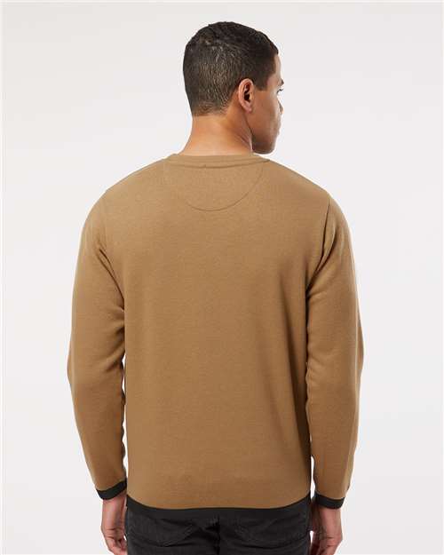Coyote Brown/ Black The Statement Fleece Crewneck Sweatshirt - 6789