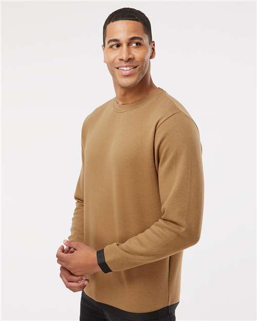 Coyote Brown/ Black The Statement Fleece Crewneck Sweatshirt - 6789