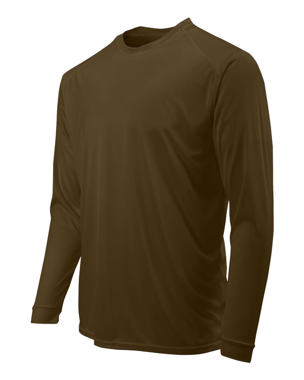 Coyote Brown Long Islander Performance Long Sleeve T-Shirt - 210