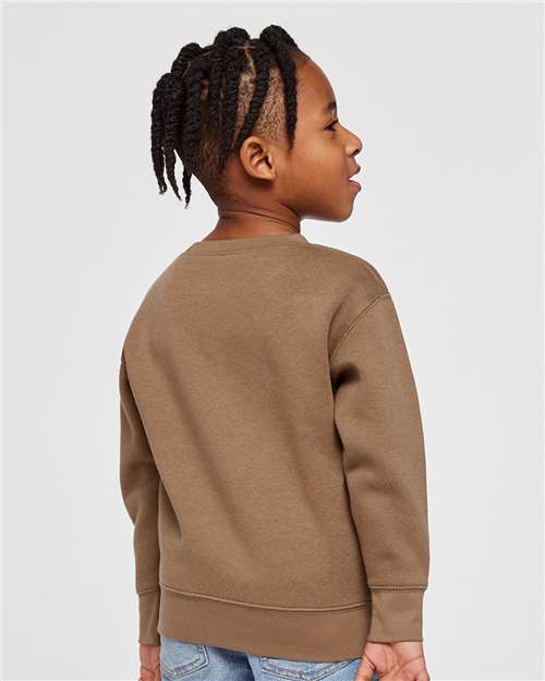 Coyote Brown Toddler Fleece Crewneck Sweatshirt - 3317