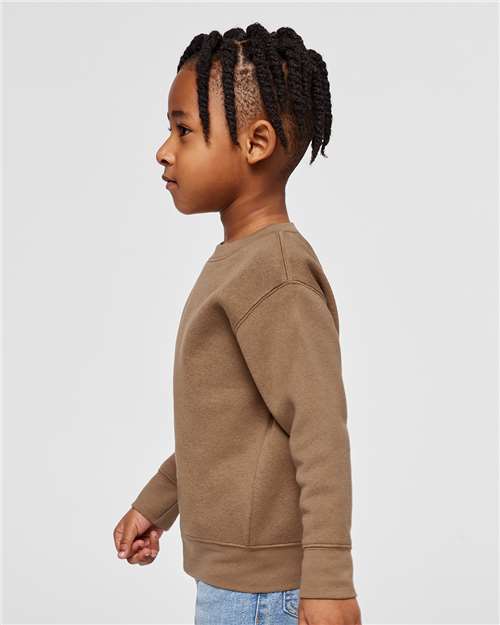 Coyote Brown Toddler Fleece Crewneck Sweatshirt - 3317