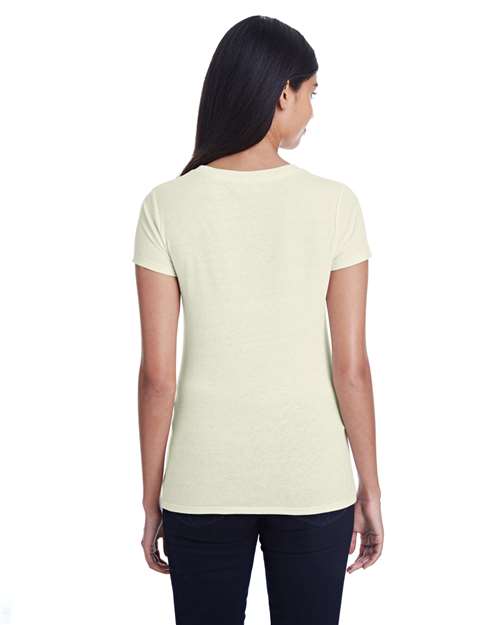 Cream Triblend Women's Tri-Blend Short-Sleeve T-Shirt - 202A