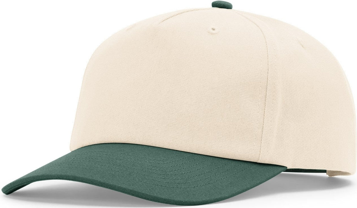 Cream/Dark Green 5 Panel Relaxed Gramps