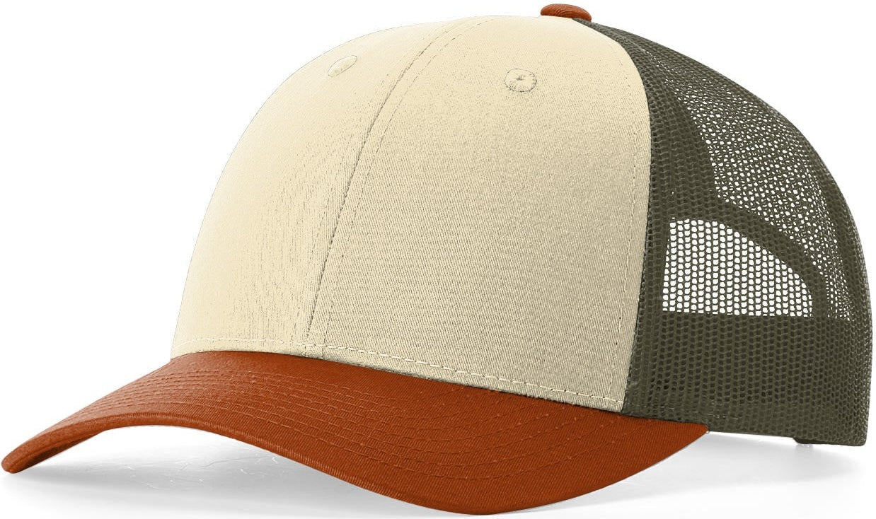 Cream/Loden/Dark Orange Low Pro Trucker grouped